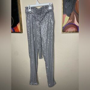 CBR Silver Metallic Pants Party-Ready